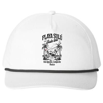 Playa Sulu Bigfoot Siesta Time 24 Paraiso Familiar Snapback Five-Panel Rope Hat