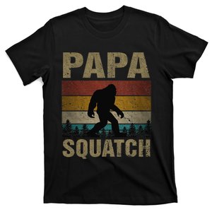 Papa Squatch Bigfoot Papa Sasquatch Yeti Family T-Shirt