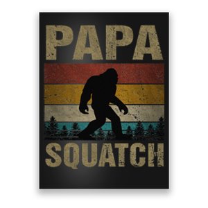 Papa Squatch Bigfoot Papa Sasquatch Yeti Family Poster