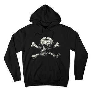 Pirate Skull Banner - Jolly Roger Symbol Hoodie