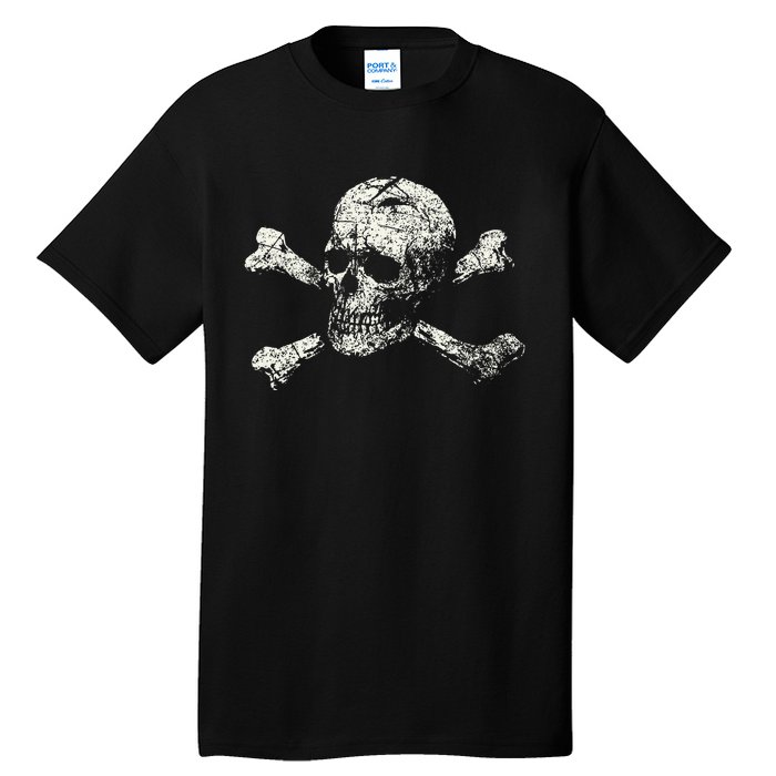 Pirate Skull Banner - Jolly Roger Symbol Tall T-Shirt