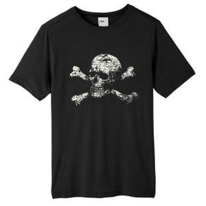 Pirate Skull Banner - Jolly Roger Symbol Tall Fusion ChromaSoft Performance T-Shirt