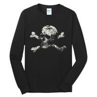 Pirate Skull Banner - Jolly Roger Symbol Tall Long Sleeve T-Shirt