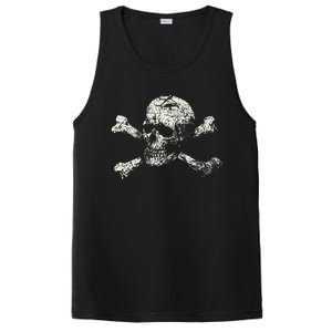 Pirate Skull Banner - Jolly Roger Symbol PosiCharge Competitor Tank