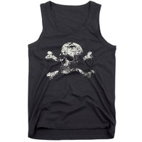 Pirate Skull Banner - Jolly Roger Symbol Tank Top