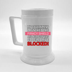 Piracy Shield Blocked Drive In Italy Beer Stein