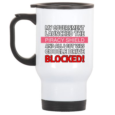 Piracy Shield Blocked Drive In Italy Stainless Steel Travel Mug