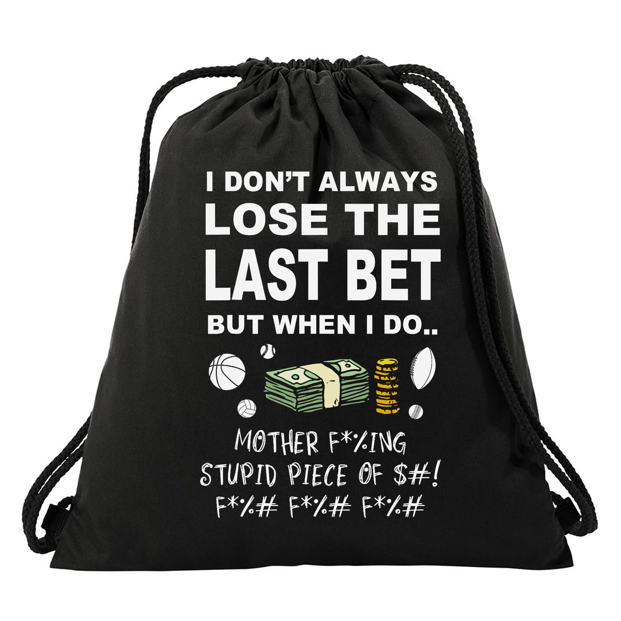 Parlay Sports Betting Drawstring Bag