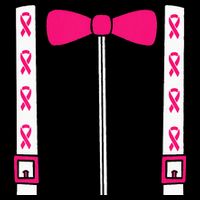 Pink Suspenders Bow Tie Costume Breast Cancer Awareness Bucket Hat