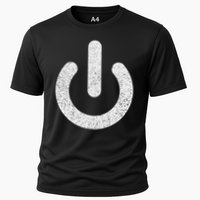 Power Symbol Button Switch Standby Icon Halloween Costume Performance Shirt