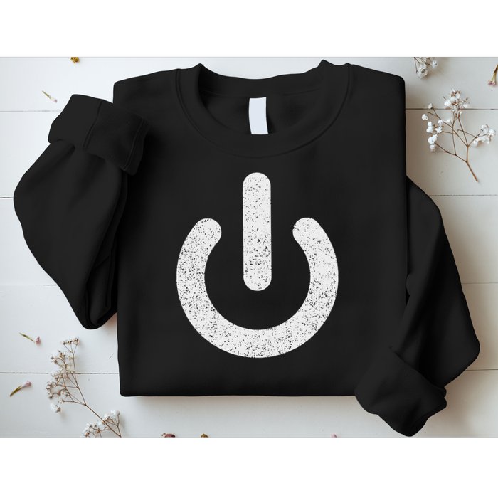 Power Symbol Button Switch Standby Icon Halloween Costume Sweatshirt