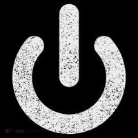 Power Symbol Button Switch Standby Icon Halloween Costume Flatbill Hat