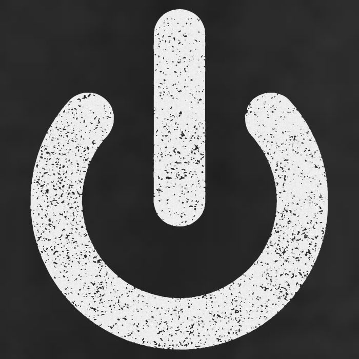 Power Symbol Button Switch Standby Icon Halloween Costume Large Microfiber Waffle Golf Towel