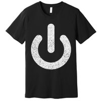 Power Symbol Button Switch Standby Icon Halloween Costume Premium T-Shirt