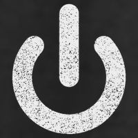 Power Symbol Button Switch Standby Icon Halloween Costume Microfiber Hand Towel
