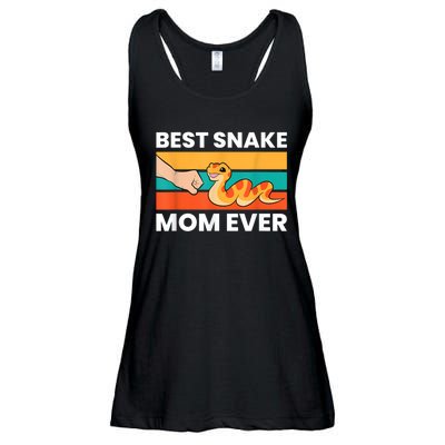 Pet Snake Best Snake Mom Ever Ladies Essential Flowy Tank