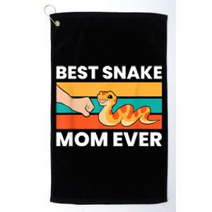 Pet Snake Best Snake Mom Ever Platinum Collection Golf Towel