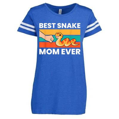 Pet Snake Best Snake Mom Ever Enza Ladies Jersey Football T-Shirt