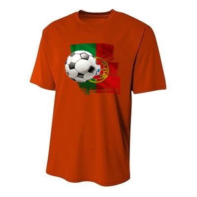 Portugal Soccer Ball Youth Performance Sprint T-Shirt