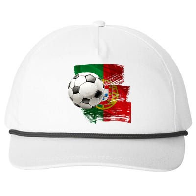 Portugal Soccer Ball Snapback Five-Panel Rope Hat