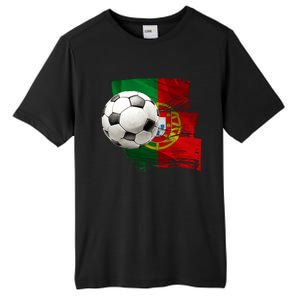 Portugal Soccer Ball Tall Fusion ChromaSoft Performance T-Shirt