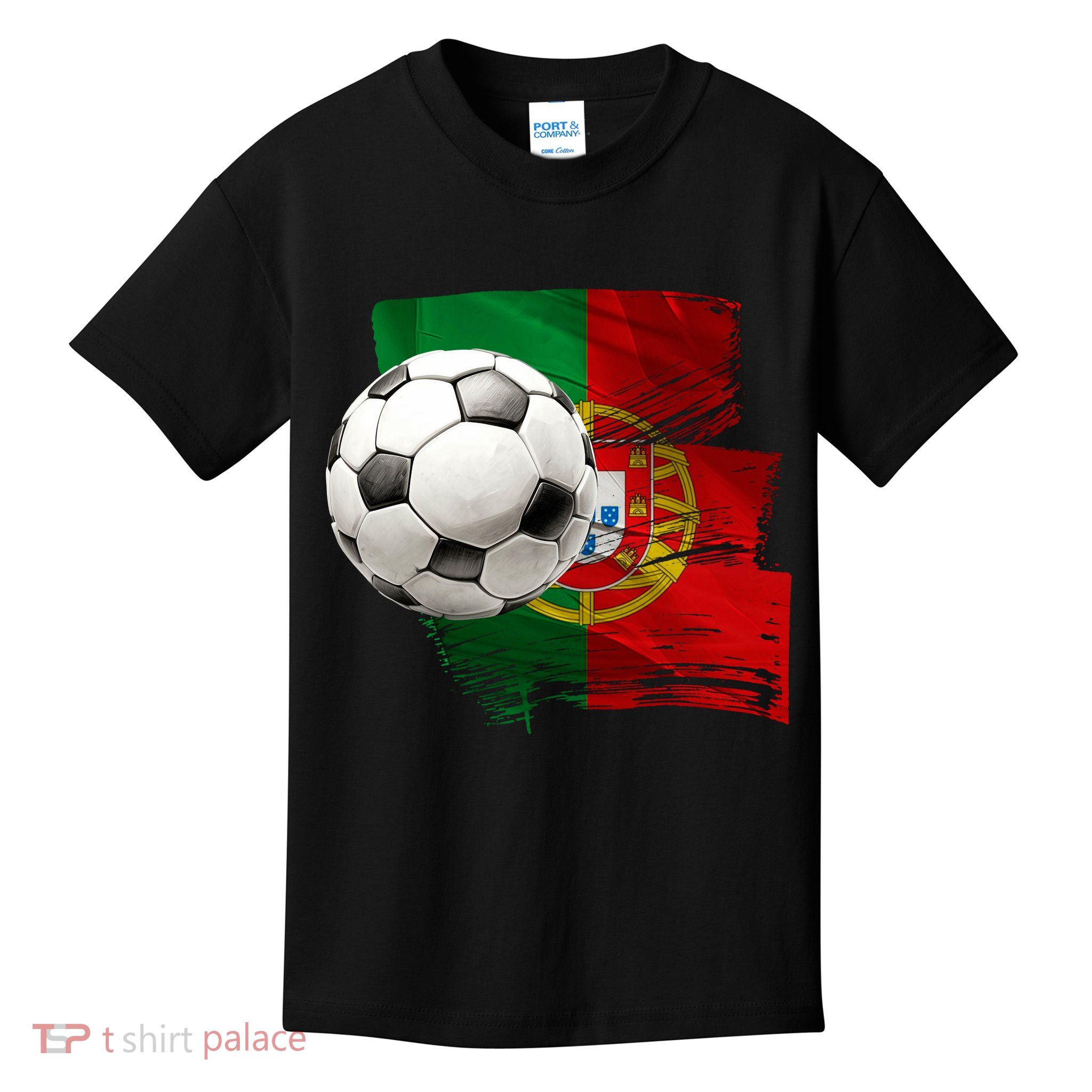 Portugal Soccer Ball Kids T-Shirt