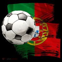Portugal Soccer Ball Kids T-Shirt