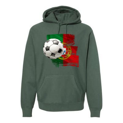 Portugal Soccer Ball Premium Hoodie