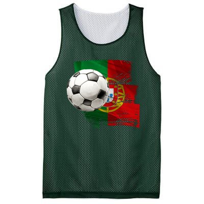 Portugal Soccer Ball Mesh Reversible Basketball Jersey Tank