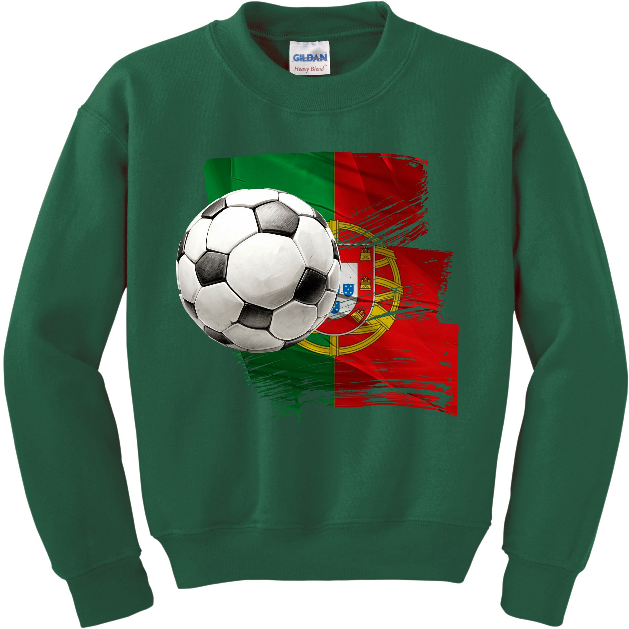 Portugal Soccer Ball Kids Sweatshirt
