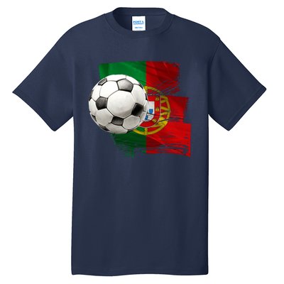 Portugal Soccer Ball Tall T-Shirt