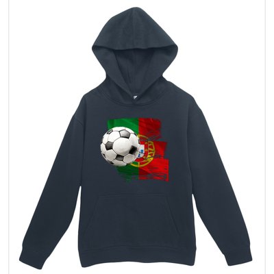 Portugal Soccer Ball Urban Pullover Hoodie