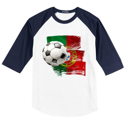 Portugal Soccer Ball Baseball Sleeve Shirt