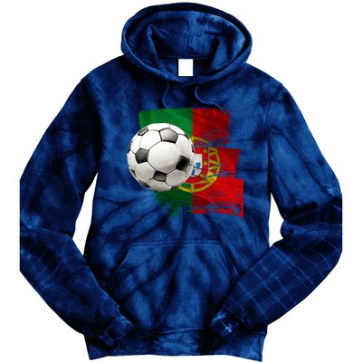 Portugal Soccer Ball Tie Dye Hoodie