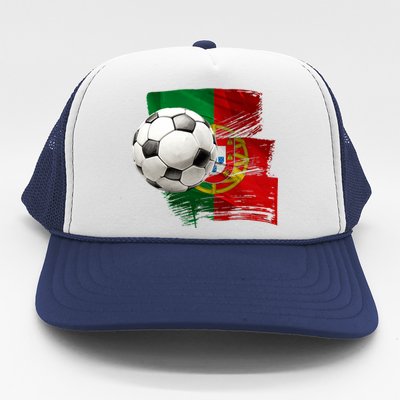 Portugal Soccer Ball Trucker Hat