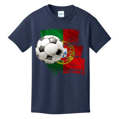 Portugal Soccer Ball Kids T-Shirt