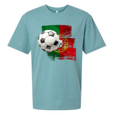 Portugal Soccer Ball Sueded Cloud Jersey T-Shirt