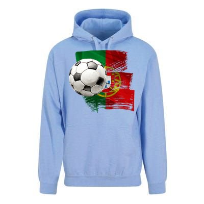 Portugal Soccer Ball Unisex Surf Hoodie