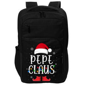 Pepe Santa Claus Hat With Xmas Light Christmas Holiday Funny Gift Impact Tech Backpack