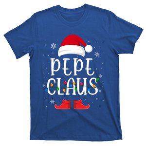 Pepe Santa Claus Hat With Xmas Light Christmas Holiday Funny Gift T-Shirt