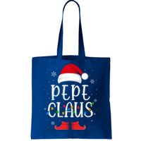 Pepe Santa Claus Hat With Xmas Light Christmas Holiday Funny Gift Tote Bag