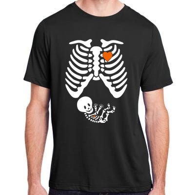 Pregnant Skeleton Costume Halloween Pregnancy Gift Adult ChromaSoft Performance T-Shirt