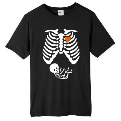 Pregnant Skeleton Costume Halloween Pregnancy Gift Tall Fusion ChromaSoft Performance T-Shirt