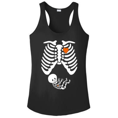 Pregnant Skeleton Costume Halloween Pregnancy Gift Ladies PosiCharge Competitor Racerback Tank