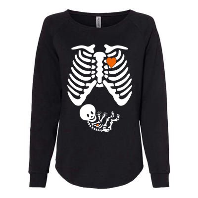 Pregnant Skeleton Costume Halloween Pregnancy Gift Womens California Wash Sweatshirt