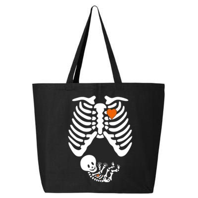 Pregnant Skeleton Costume Halloween Pregnancy Gift 25L Jumbo Tote