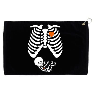 Pregnant Skeleton Costume Halloween Pregnancy Gift Grommeted Golf Towel