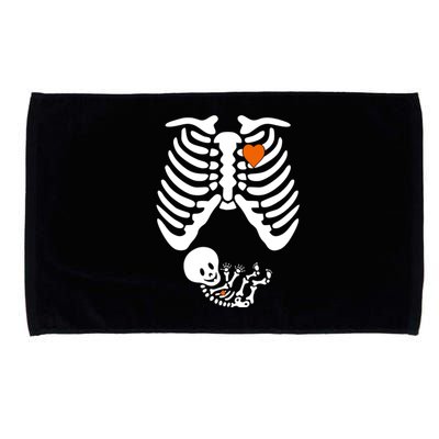 Pregnant Skeleton Costume Halloween Pregnancy Gift Microfiber Hand Towel