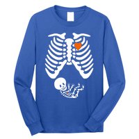 Pregnant Skeleton Costume Halloween Pregnancy Gift Long Sleeve Shirt