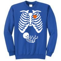 Pregnant Skeleton Costume Halloween Pregnancy Gift Sweatshirt